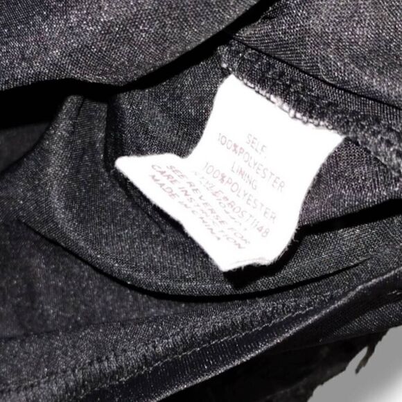 Blu Pepper Womens Sheer Top Size Small Black‎ Vneck 3/4 Sleeves Holiday Slouchy - Picture 7 of 14